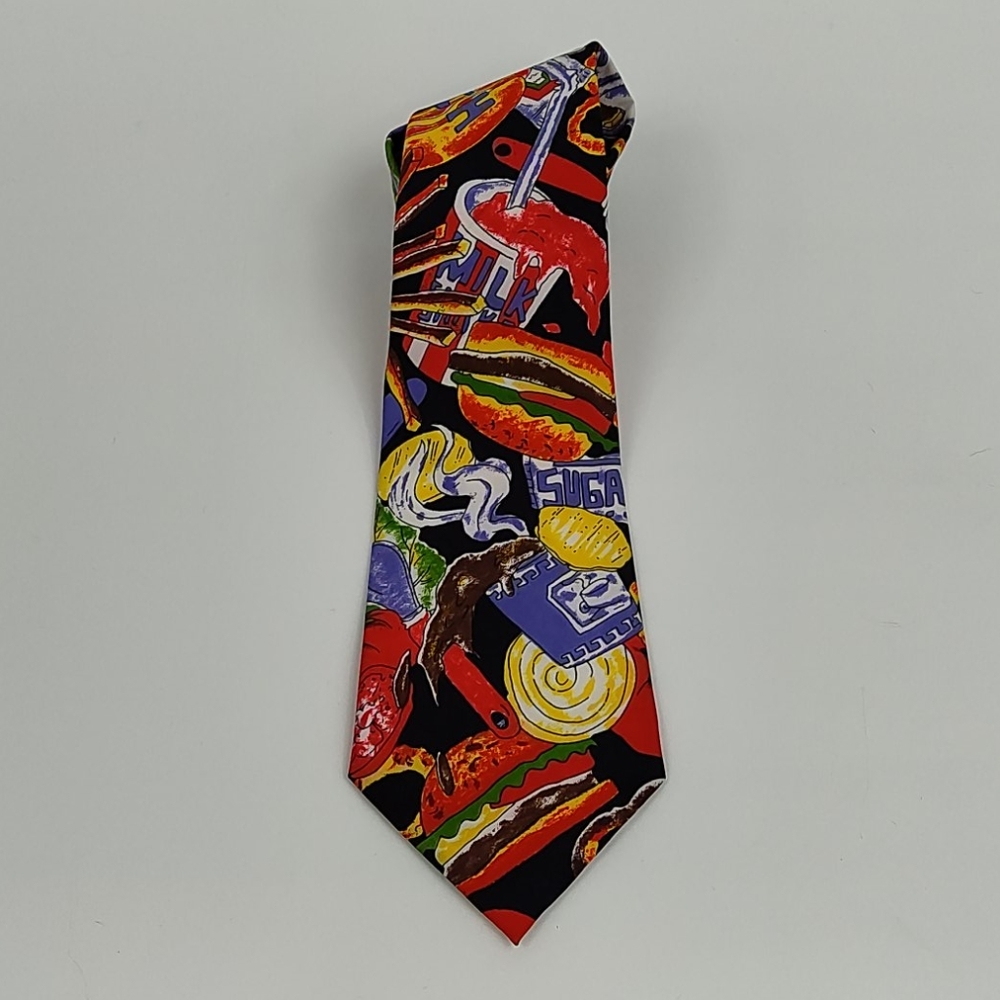 Street Scenes Novelty Fast Food Tie